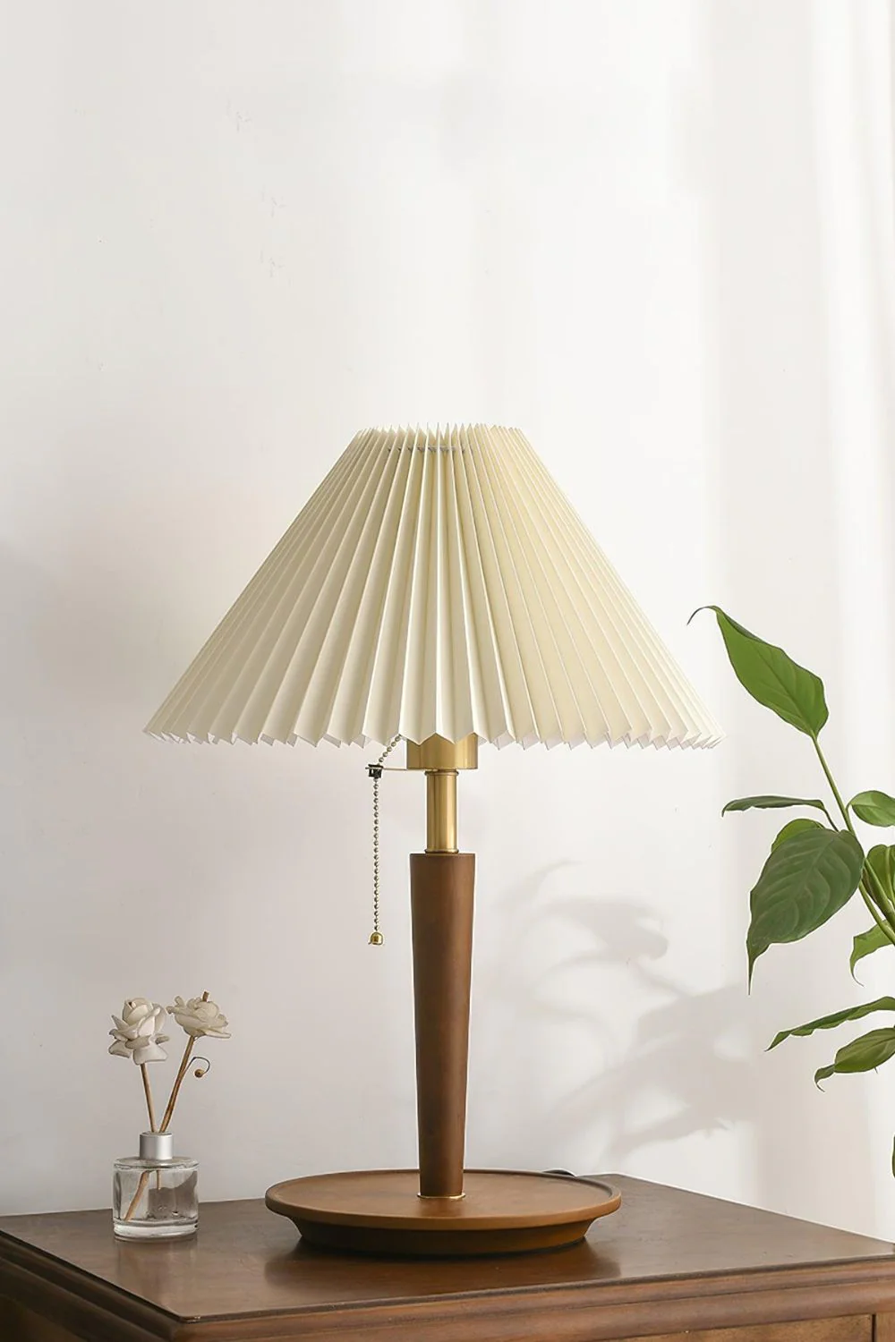 Cone Pleated Fabric Table Lamp - Image 11