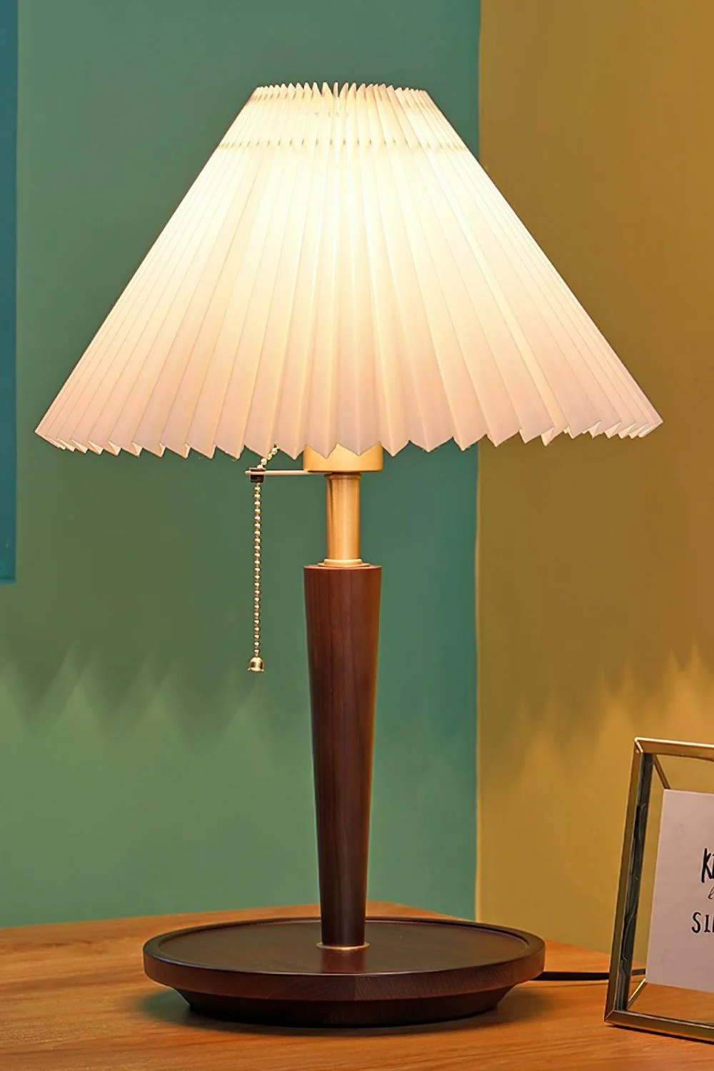 Cone Pleated Fabric Table Lamp - Image 13