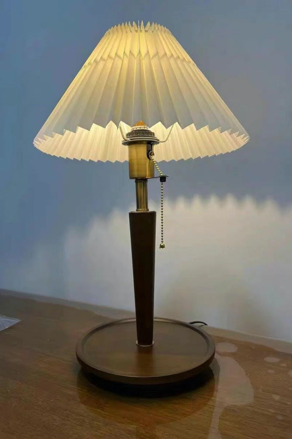 Cone Pleated Fabric Table Lamp - Image 14