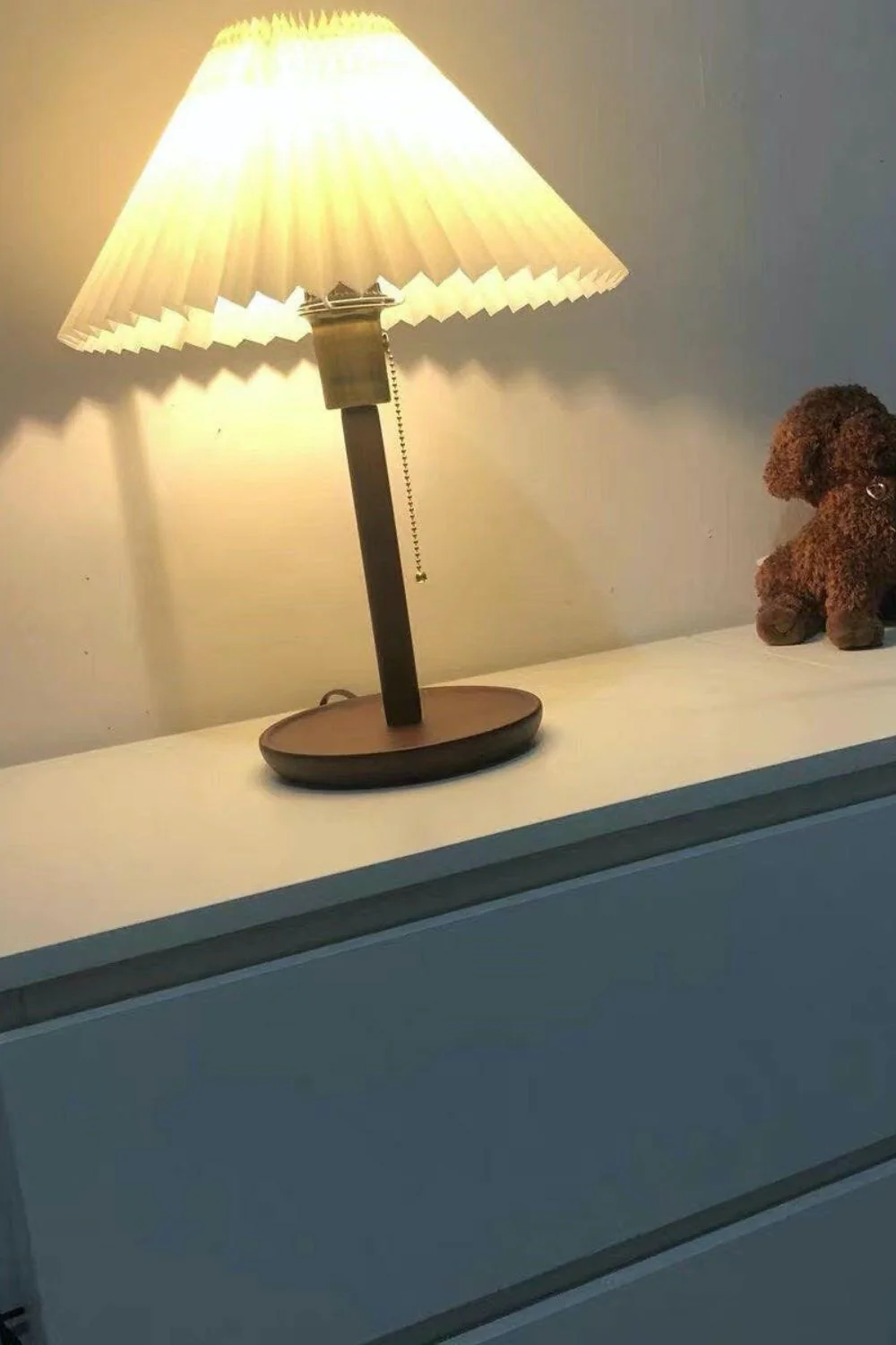 Cone Pleated Fabric Table Lamp - Image 15