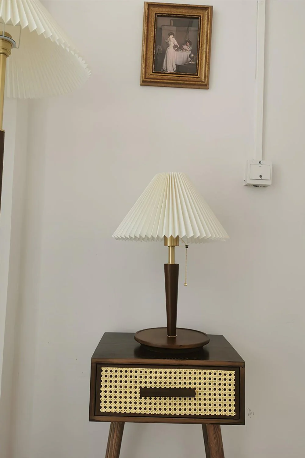 Cone Pleated Fabric Table Lamp - Image 22