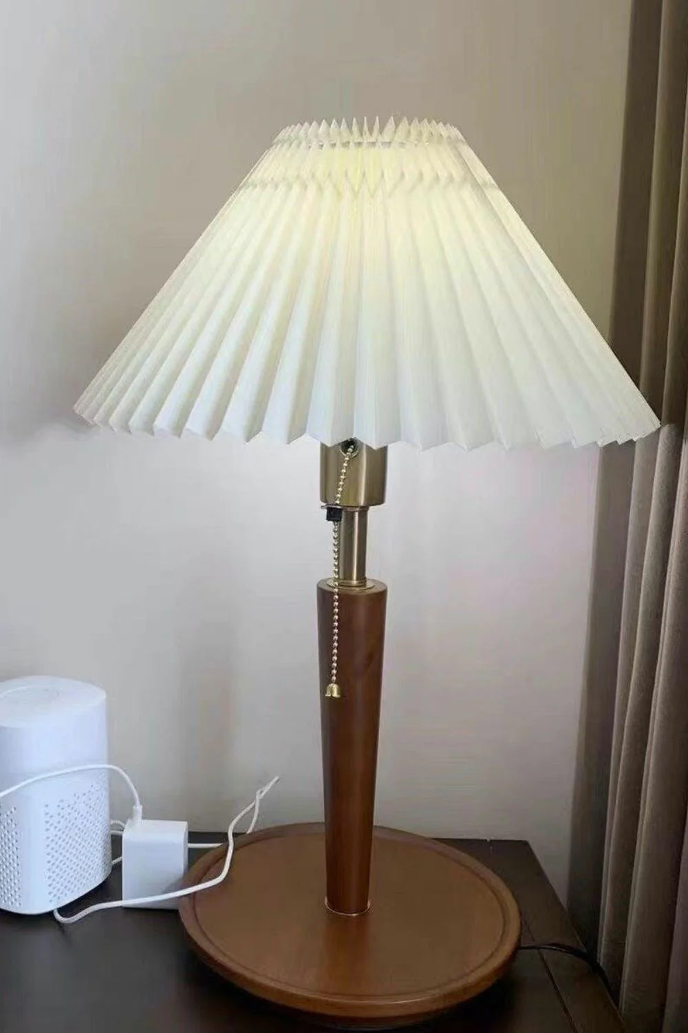 Cone Pleated Fabric Table Lamp - Image 27