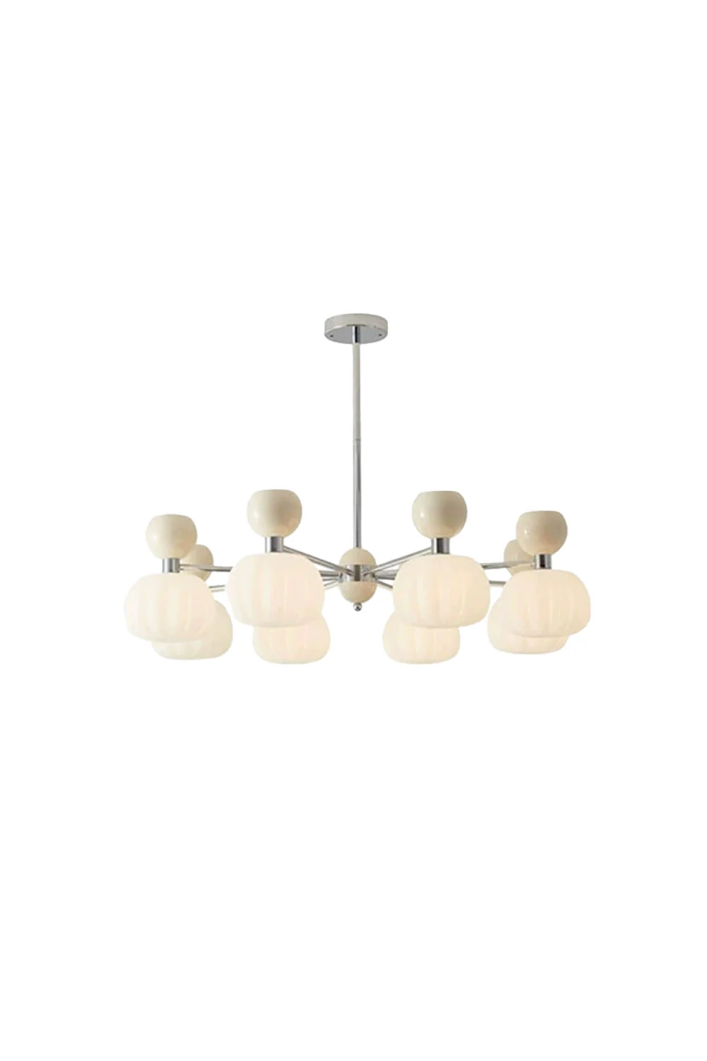 Cream Pumpkin Chandelier - Image 18