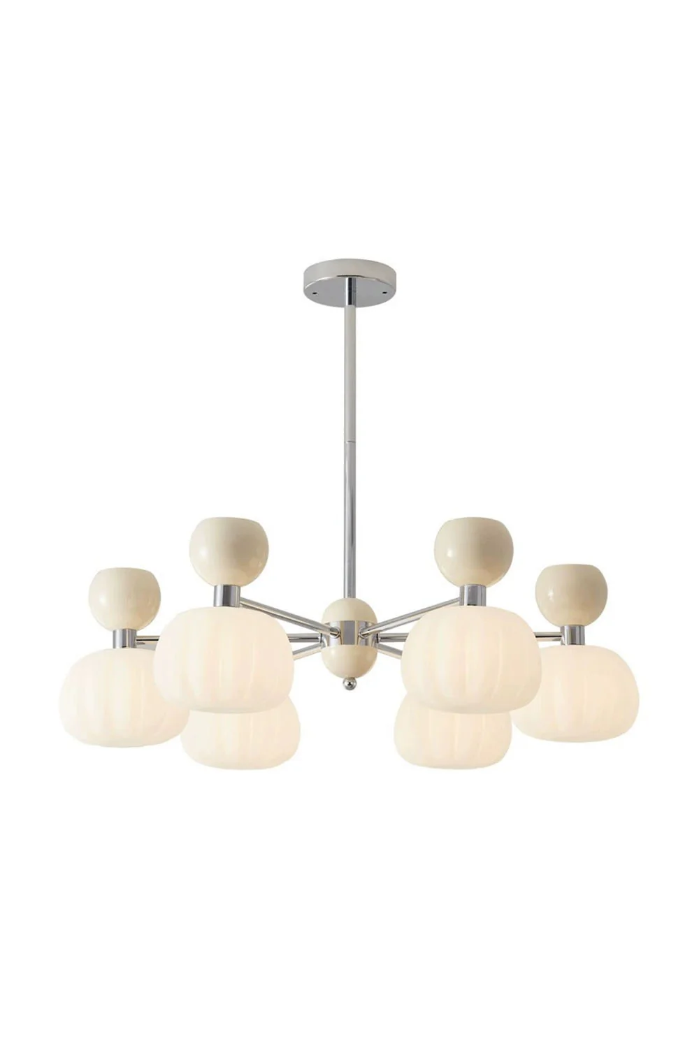Cream Pumpkin Chandelier - Image 21