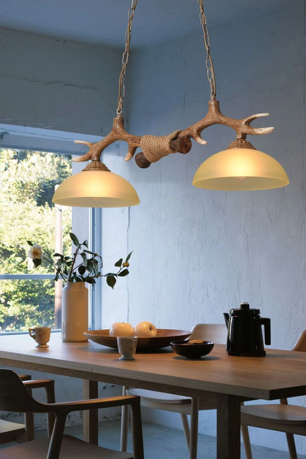 Creative glass antler chandelier - Image 4