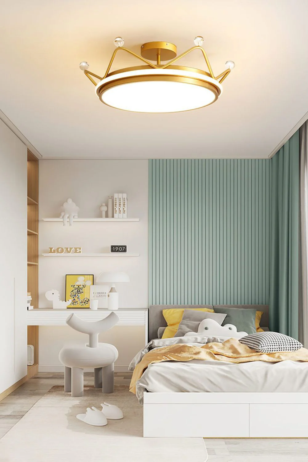 Round Crown Princess Ceiling Lamp - Image 4