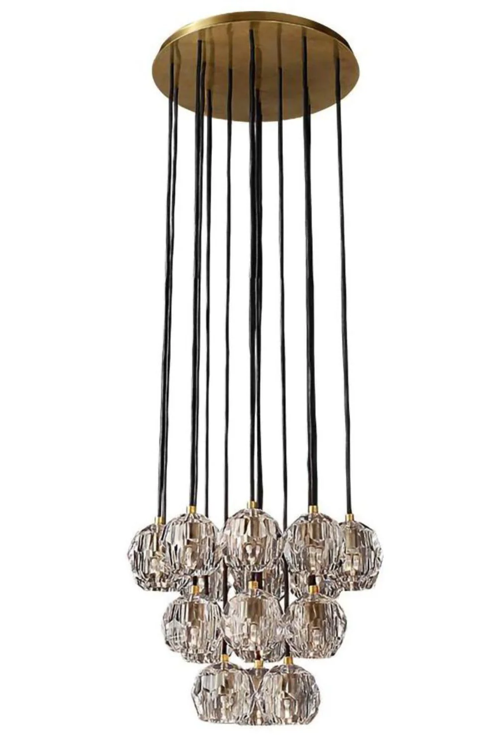 Crystal BallRound Cluster Chandelier-Samu Lighting - Image 17