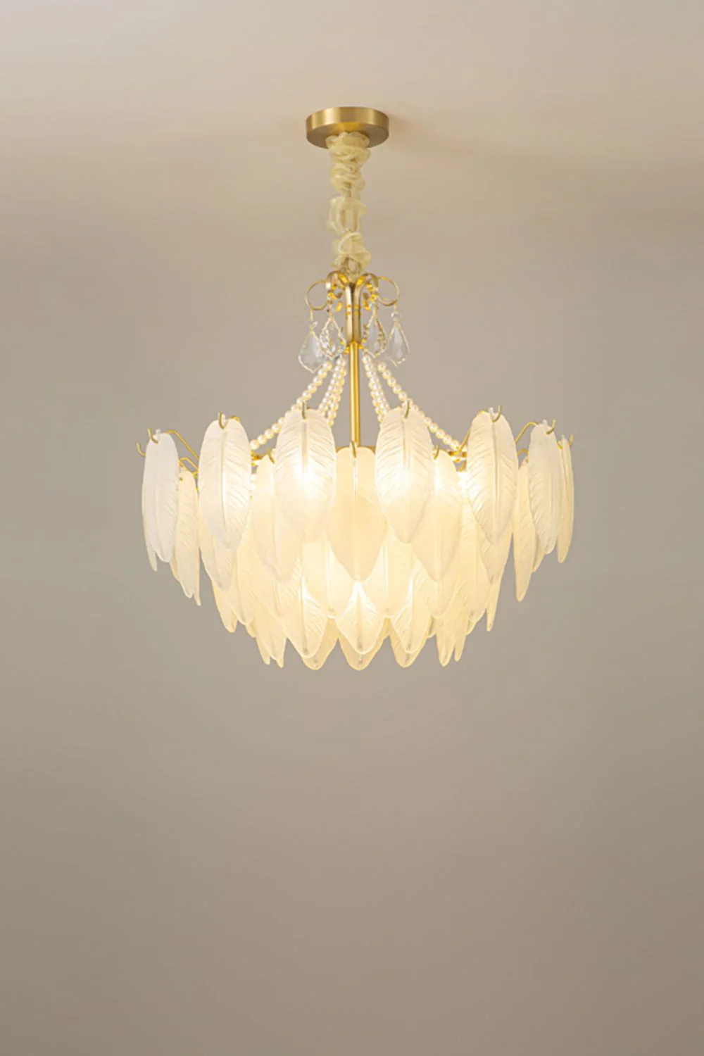 Glass Feather Chandeliers - Image 4