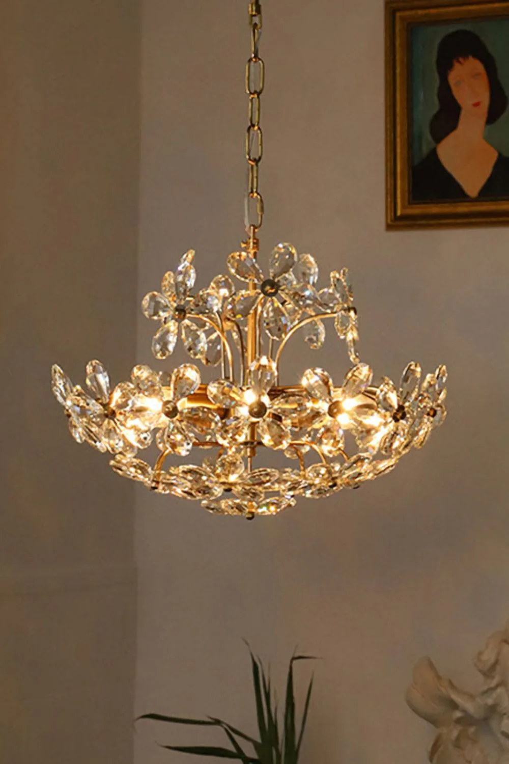 Crystal Flower Chandelier - Image 3