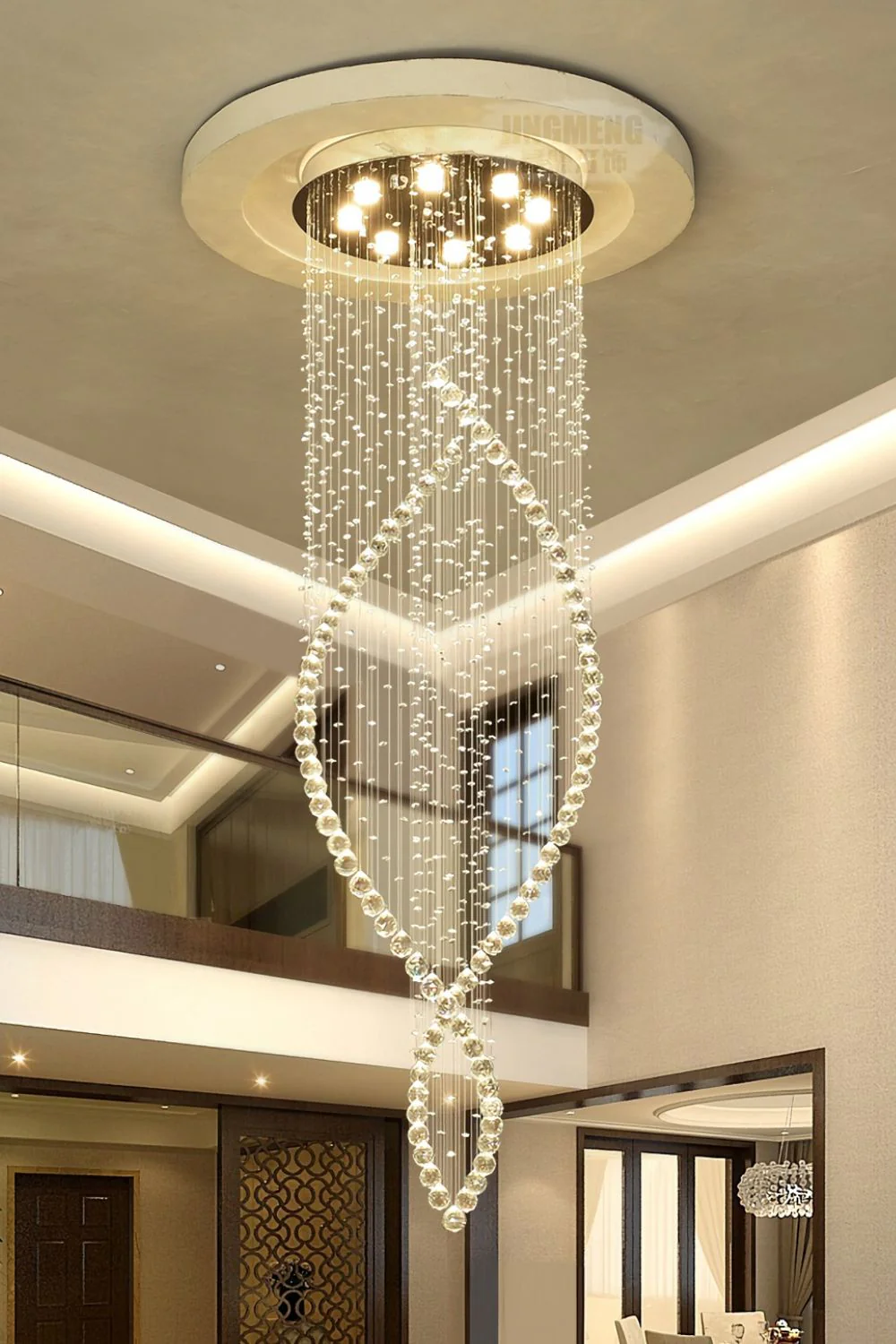 Crystal Swirl Chandelier - Image 5