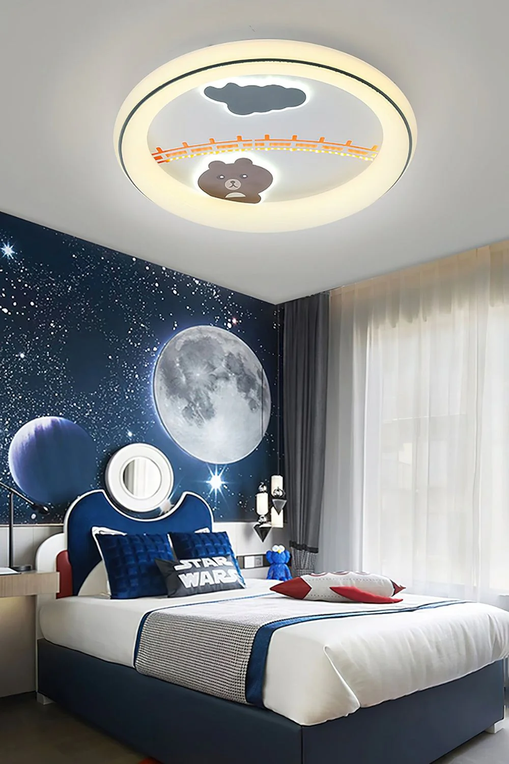 Cute Cartoon White Ceiling Lamp - Image 13