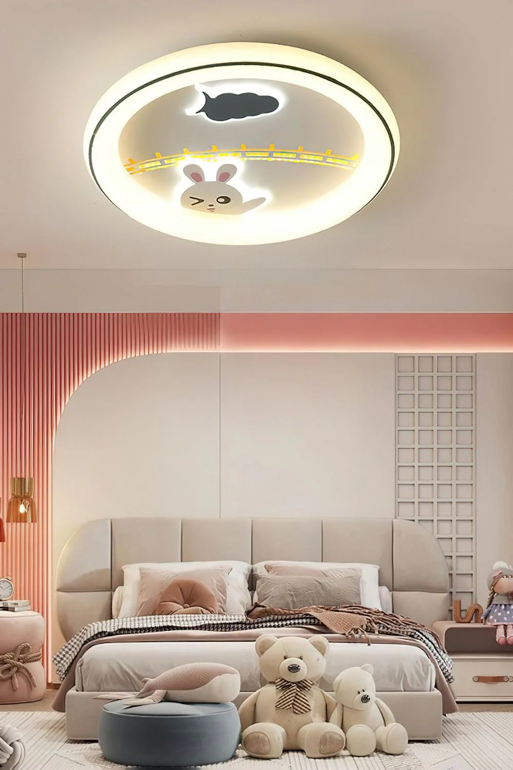 Cute Cartoon White Ceiling Lamp - Image 14