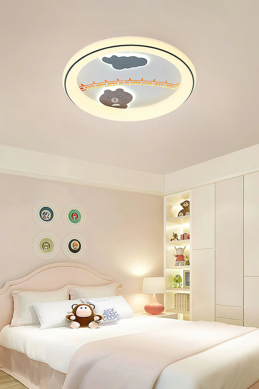 Cute Cartoon White Ceiling Lamp - Image 16