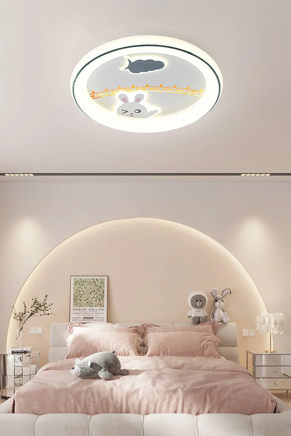 Cute Cartoon White Ceiling Lamp - Image 17