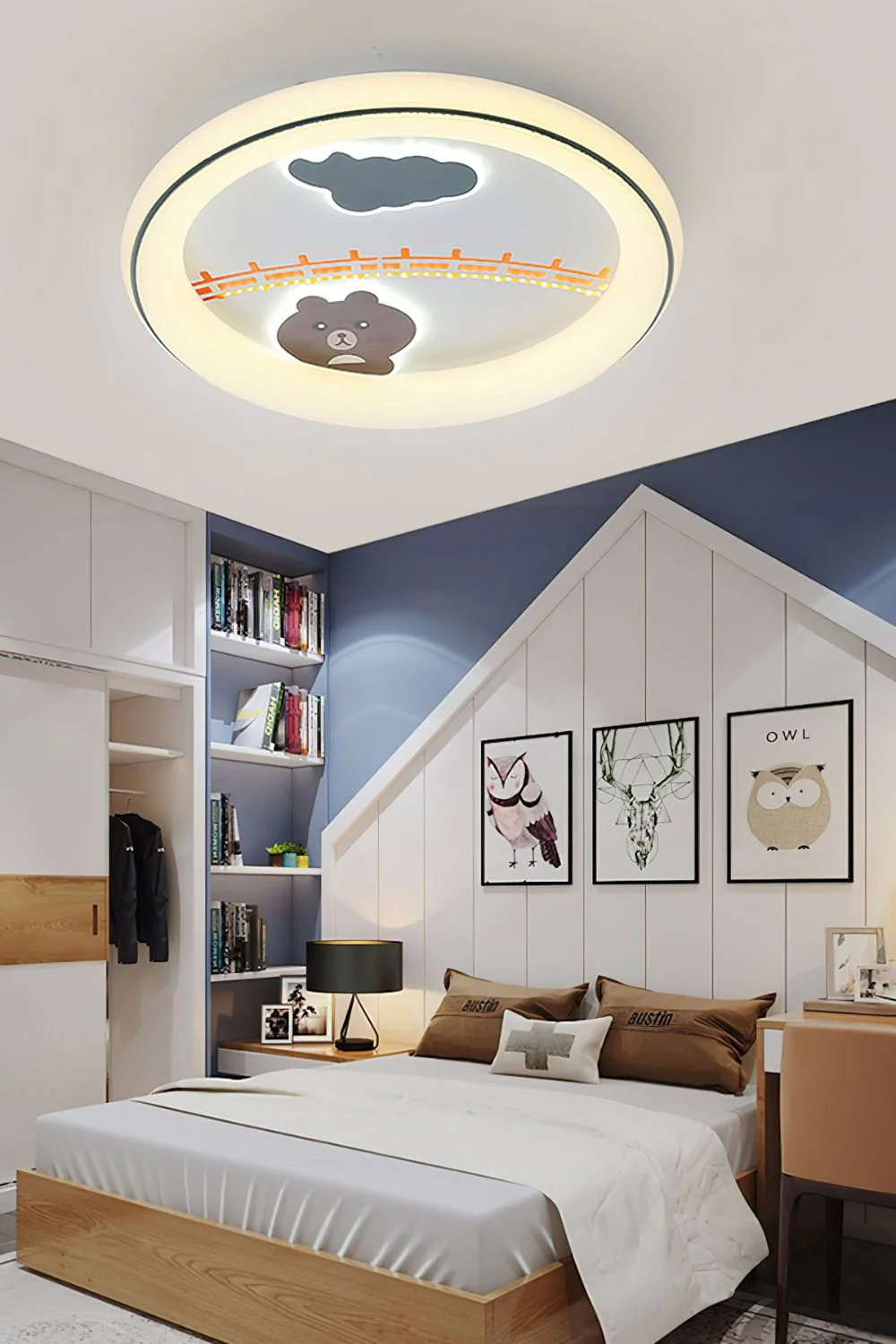 Cute Cartoon White Ceiling Lamp - Image 5