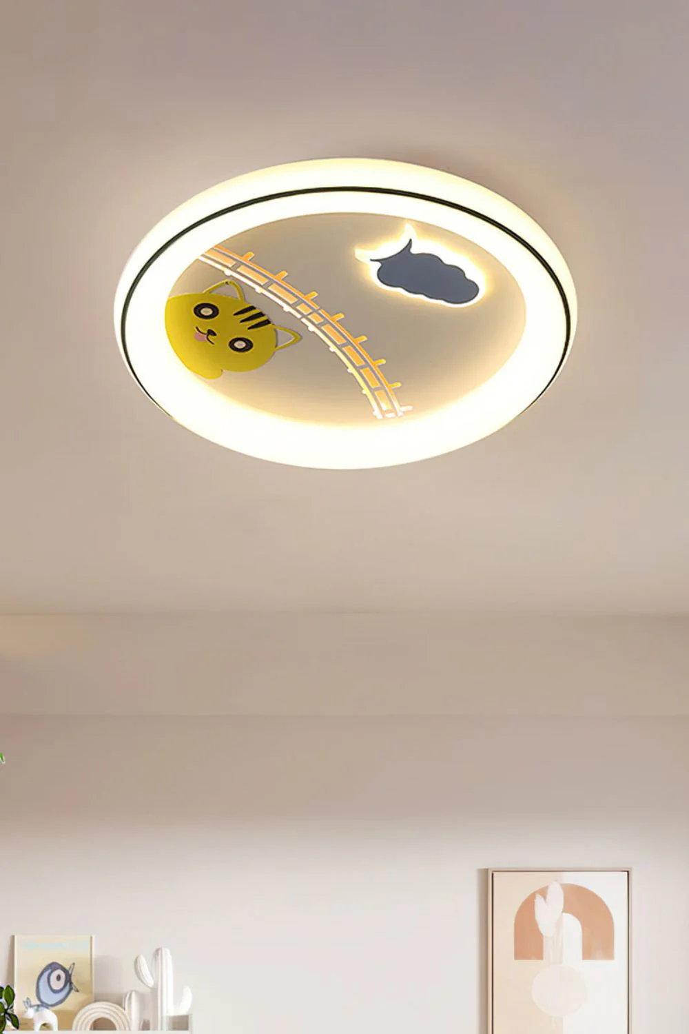 Cute Cartoon White Ceiling Lamp - Image 6