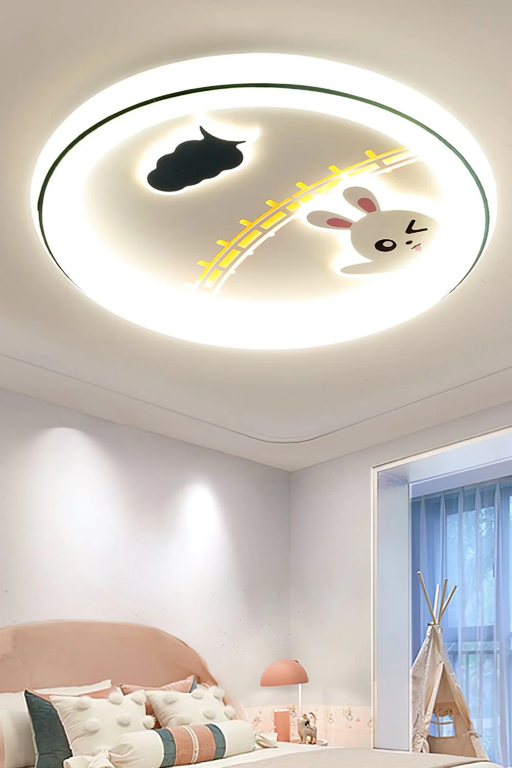Cute Cartoon White Ceiling Lamp - Image 9
