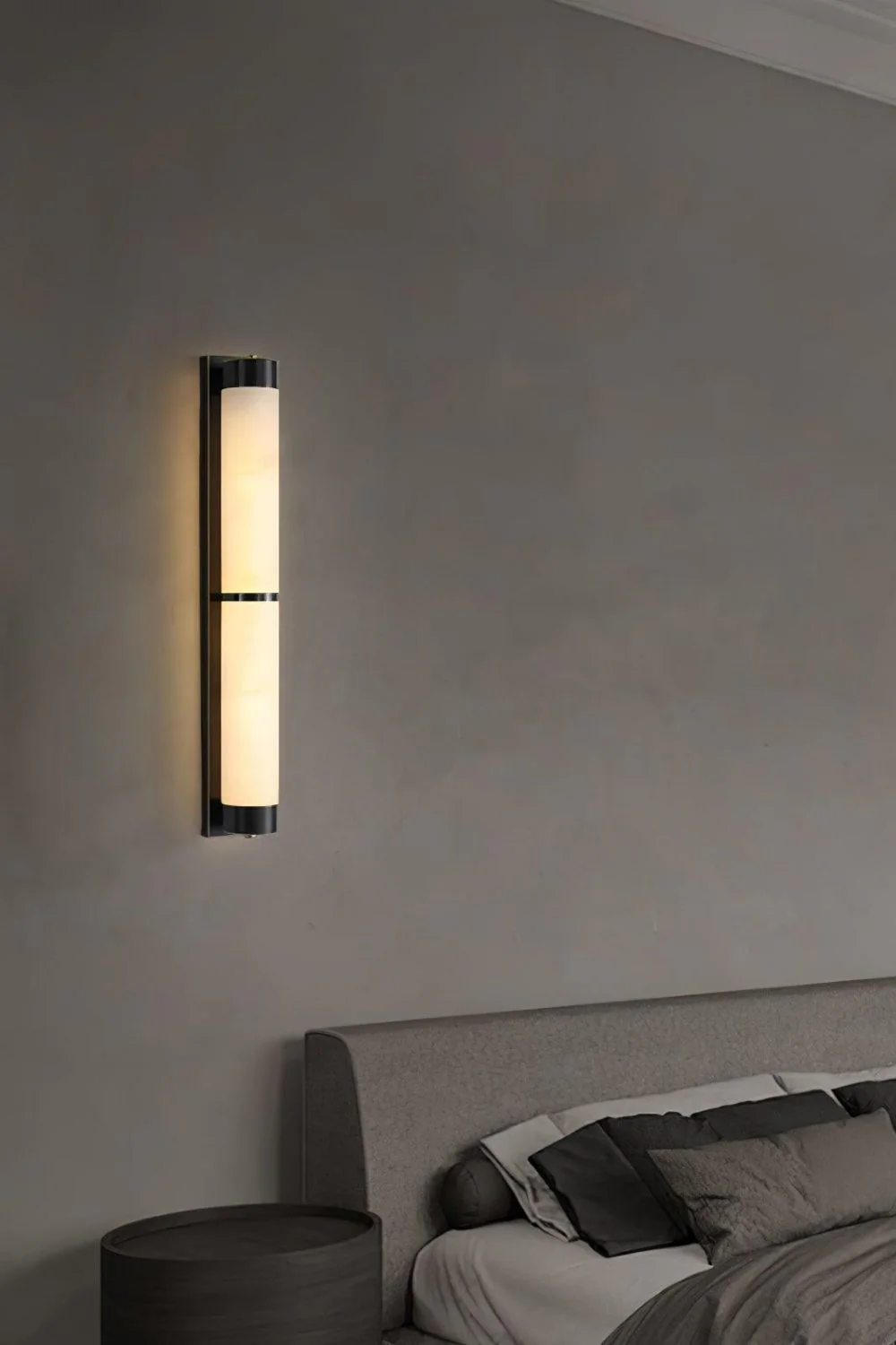 Cylindra Alabaster Brass Wall Light - Image 10