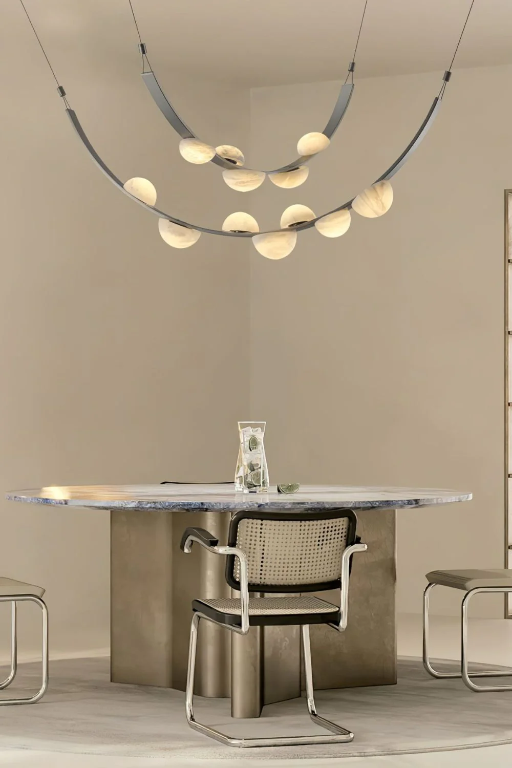 Dew Drops Alabaster Chandelier - Image 7