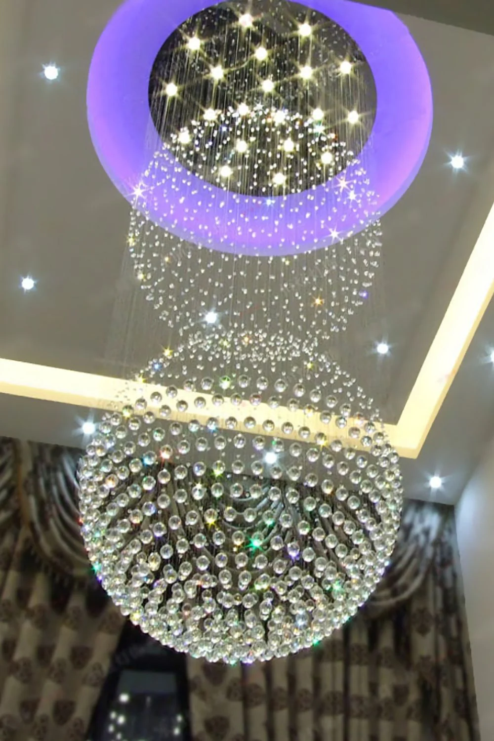 Double Ball Crystal Chandelier - Image 12