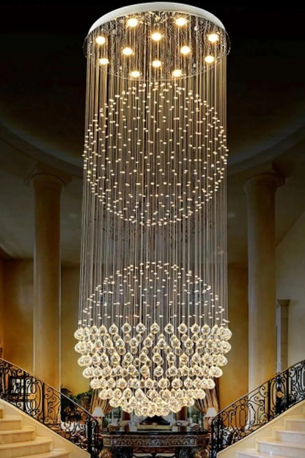Double Ball Crystal Chandelier - Image 13