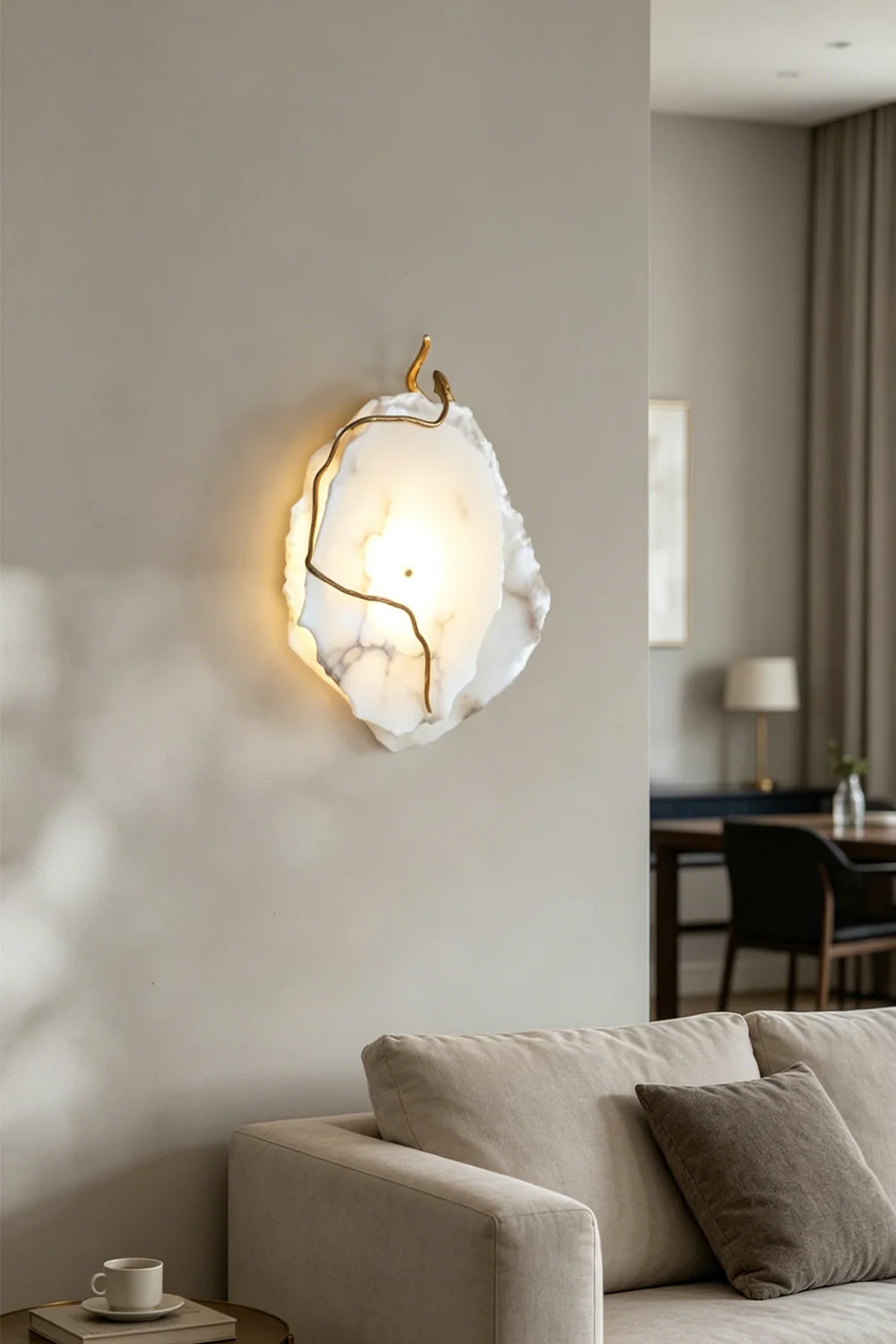 Double layer Arboreal Alabaster Wall Lamp - Image 6
