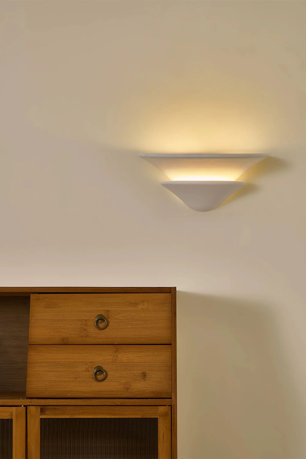 Double-layer Inverted Plaster Wall Lamp - Image 6
