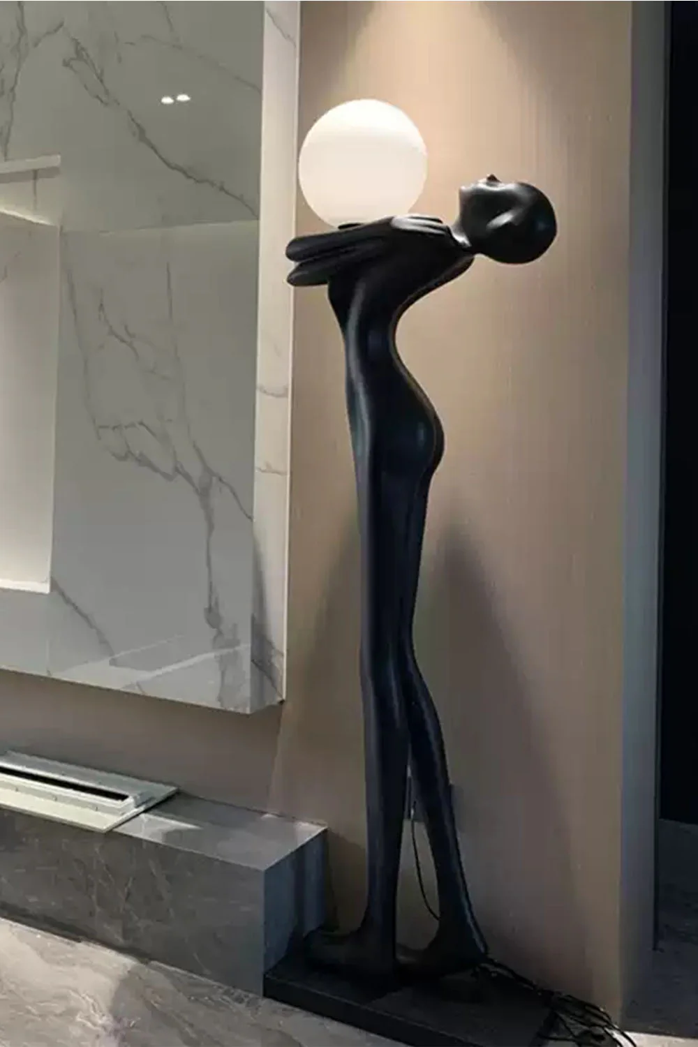 Embrace Ball Sculpture Floor Lamp - Image 4
