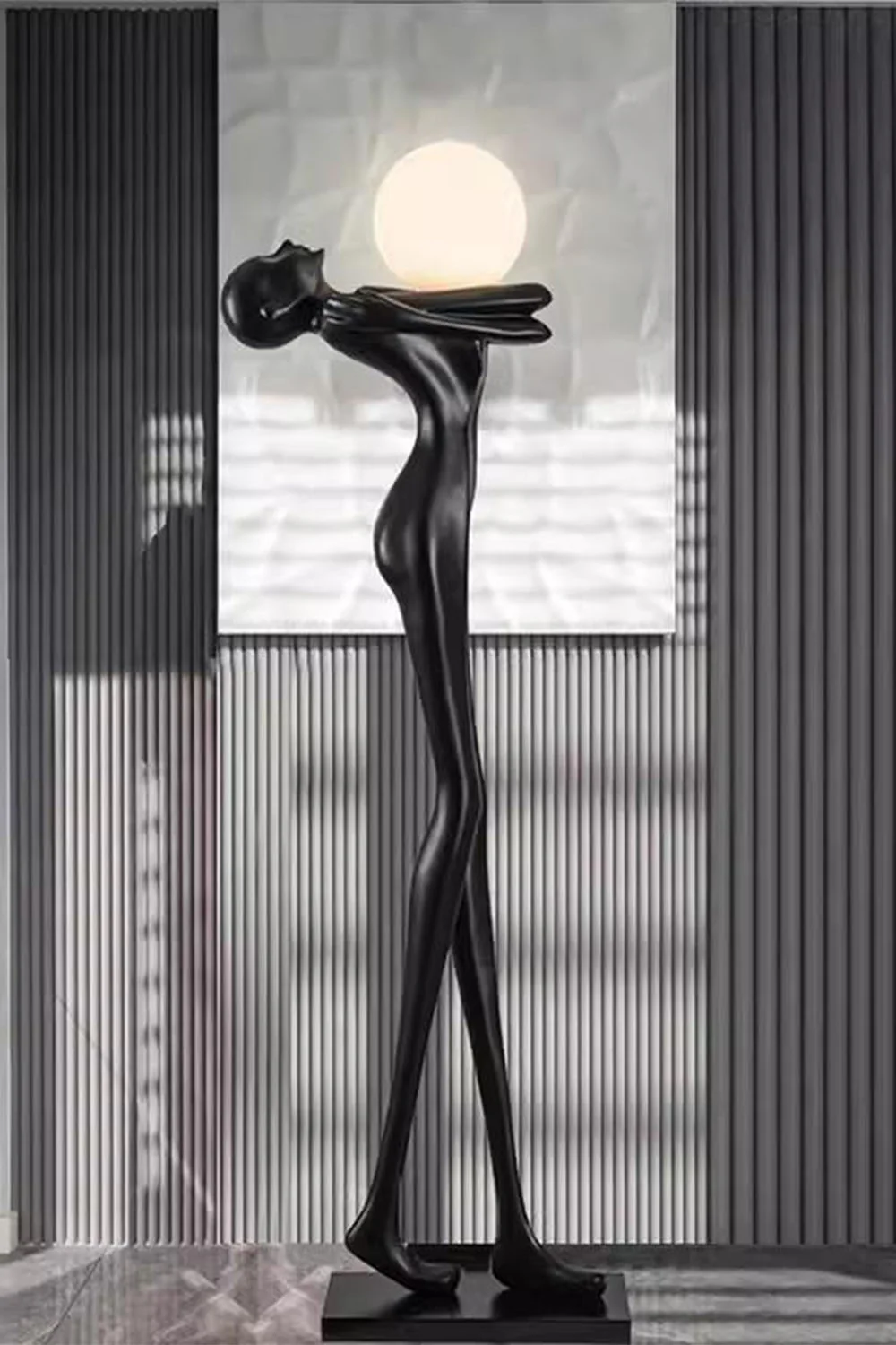 Embrace Ball Sculpture Floor Lamp - Image 5