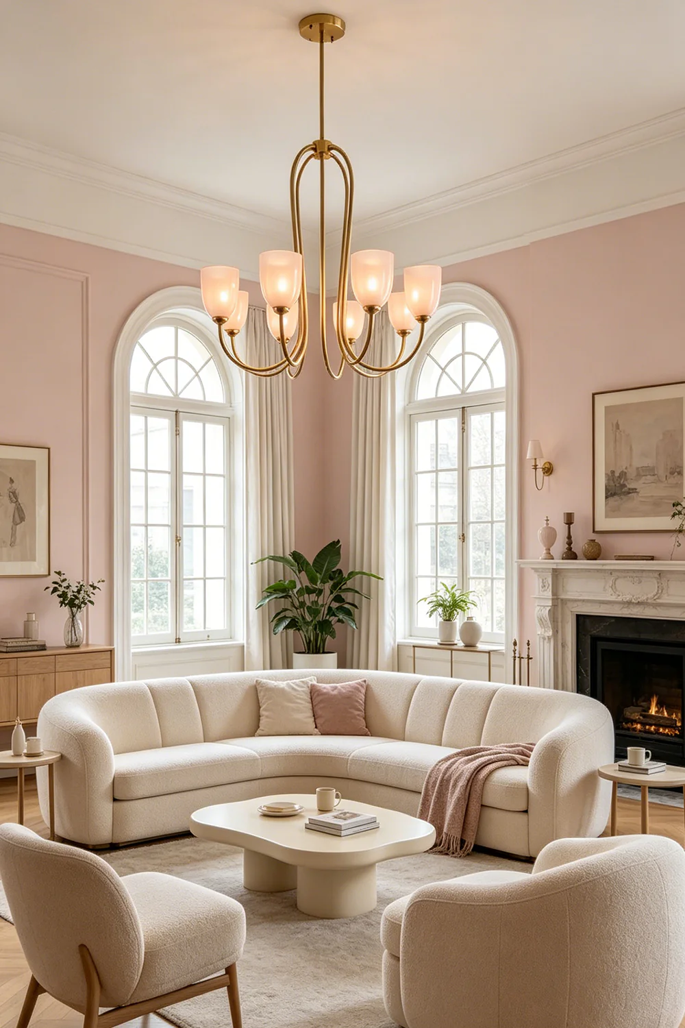 Ethereal Floret Lacquer Chandelier - Image 2