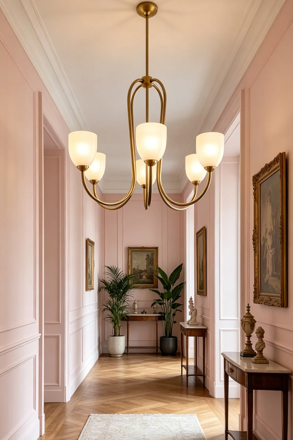 Ethereal Floret Lacquer Chandelier - Image 5