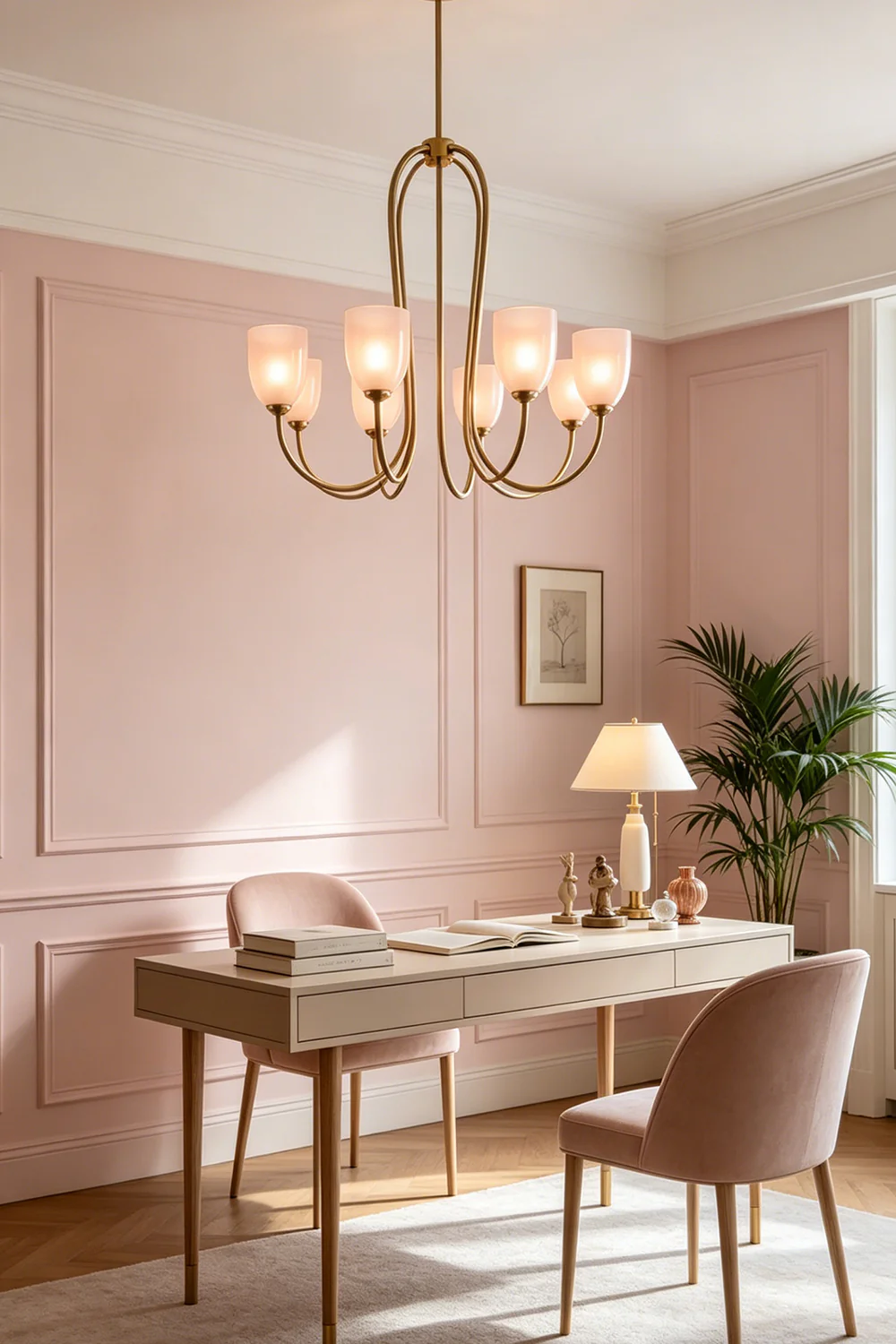 Ethereal Floret Lacquer Chandelier - Image 6
