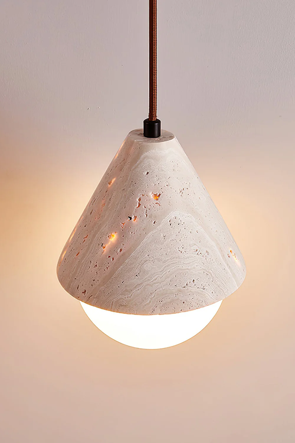 Etruscan Travertine Dome Light - Image 14