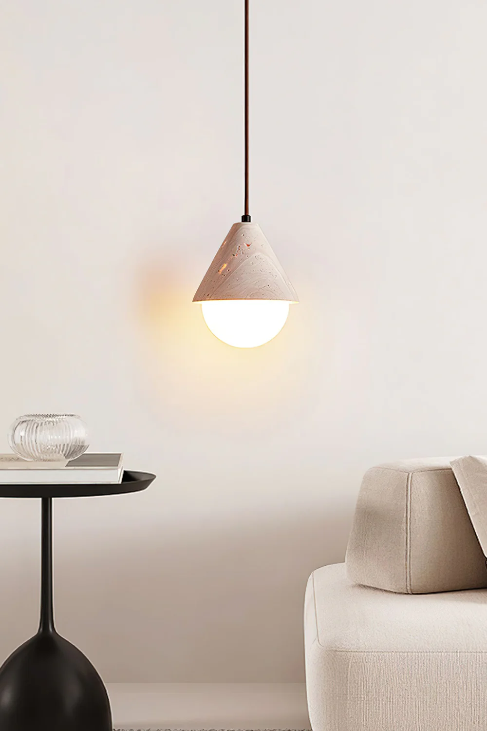 Etruscan Travertine Dome Light - Image 6