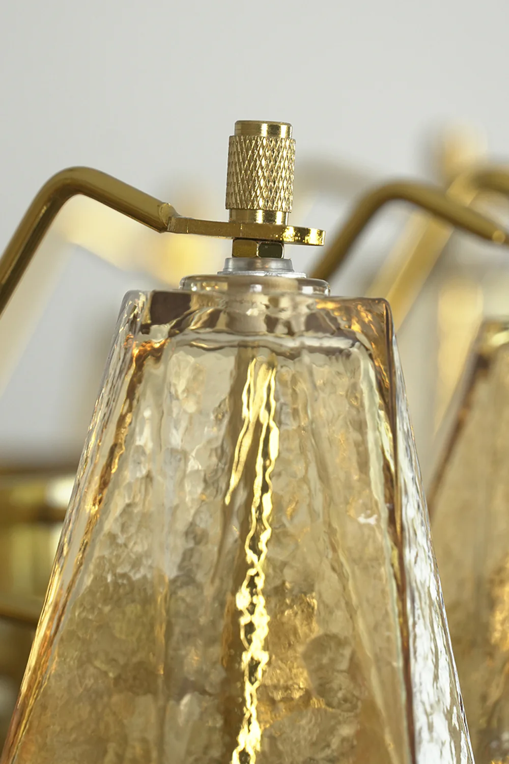 Faceted Amber Drum Sorrento Chandelier - Image 12