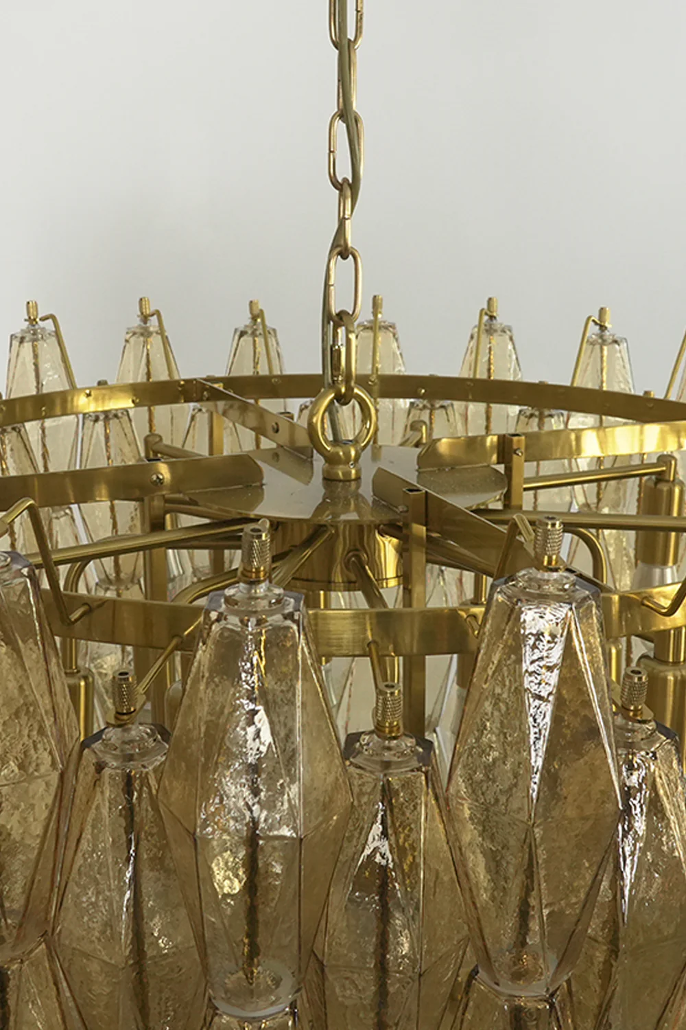 Faceted Amber Drum Sorrento Chandelier - Image 13
