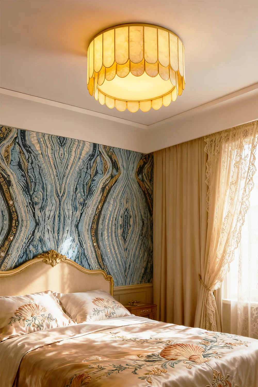 Faceted Shell Bloom Ceiling Light - Image 8