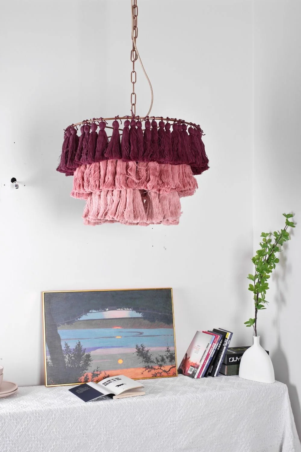 Fabric Fela Tassel Chandelier - Image 2