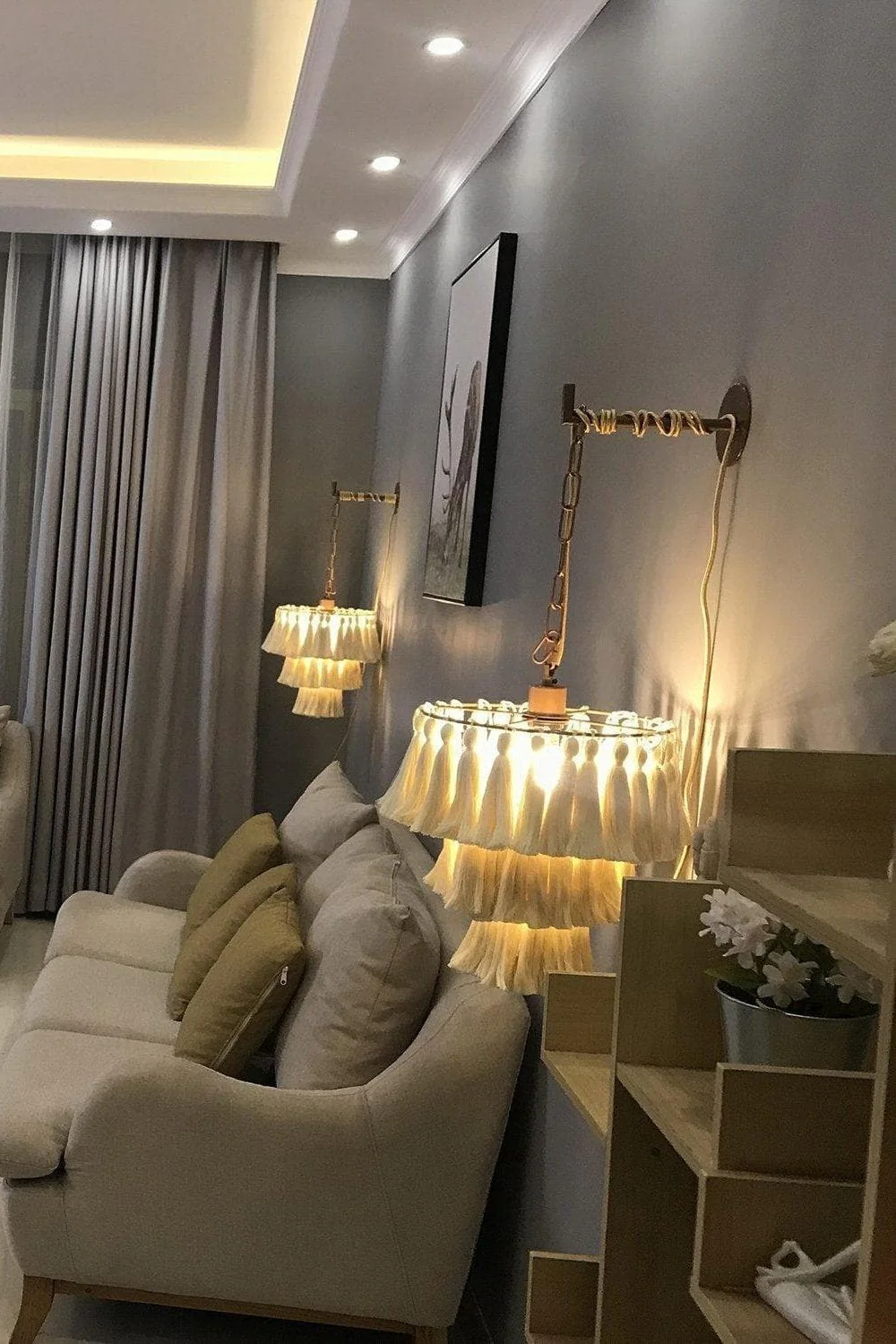 Fabric Fela Tassel Chandelier - Image 43