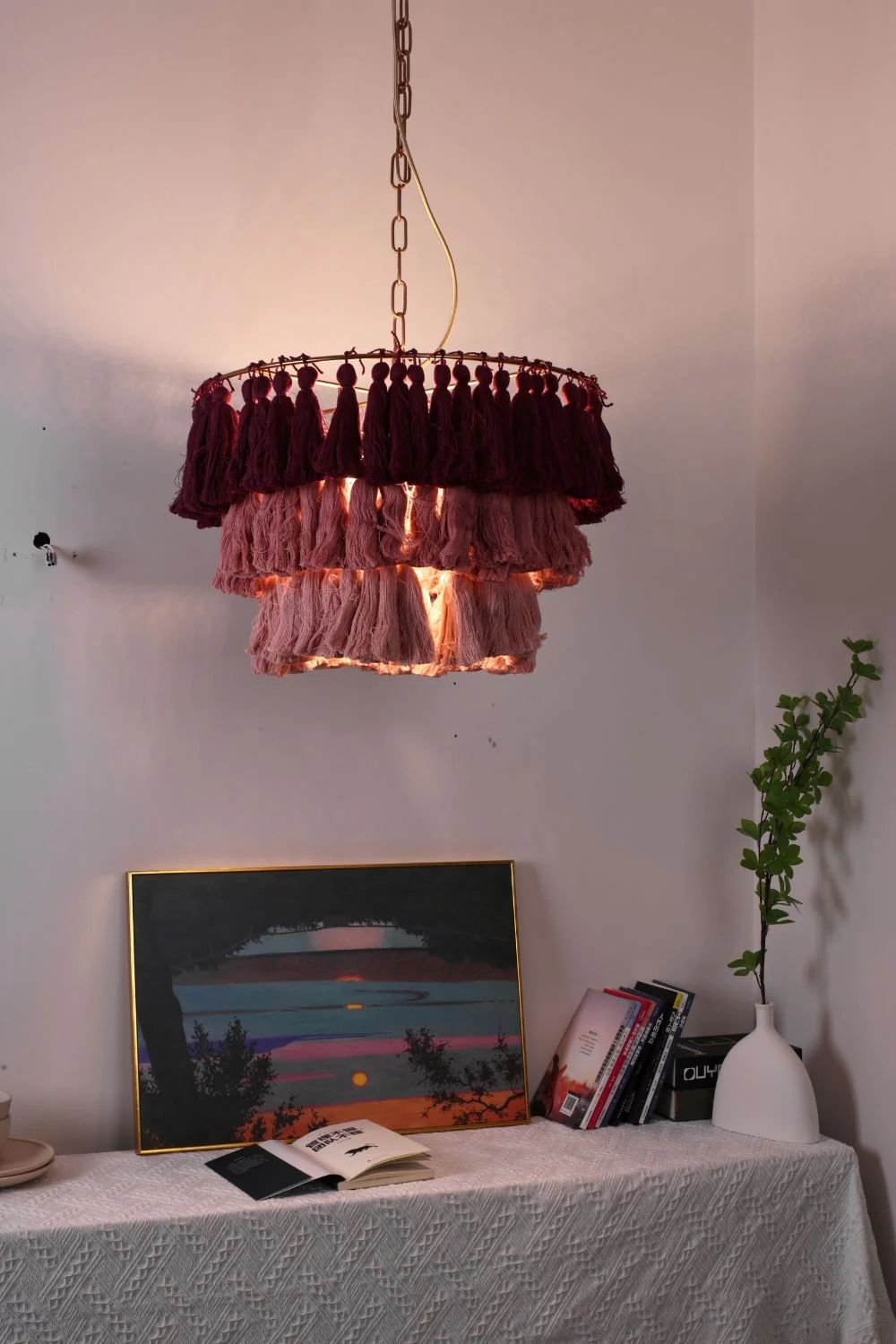 Fabric Fela Tassel Chandelier - Image 6
