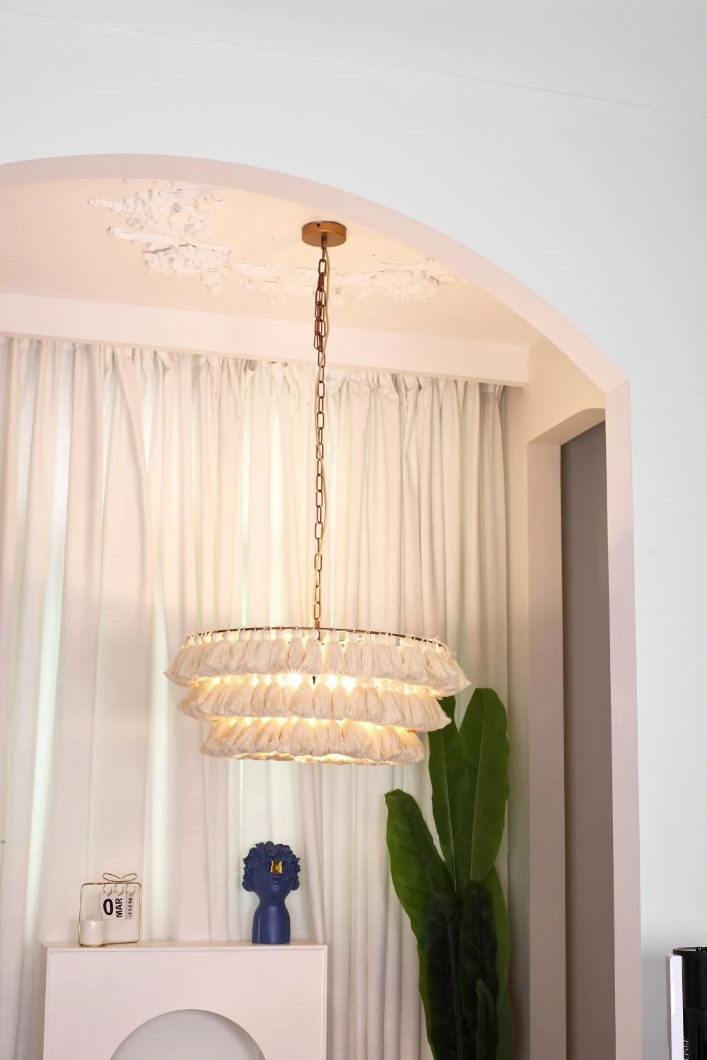 Fabric Fela Tassel Chandelier - Image 8