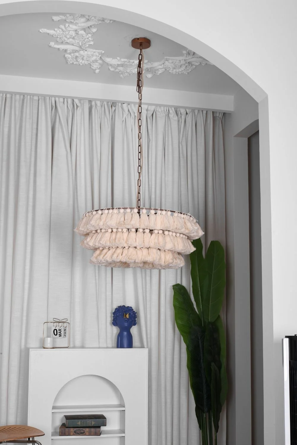 Fabric Fela Tassel Chandelier - Image 9