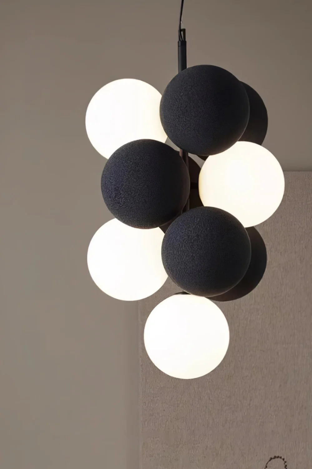 Flannel Ball Modern Chandelier - Image 16