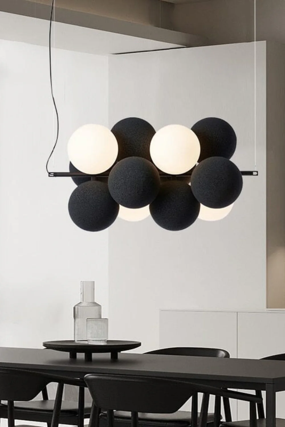 Flannel Ball Modern Chandelier - Image 6