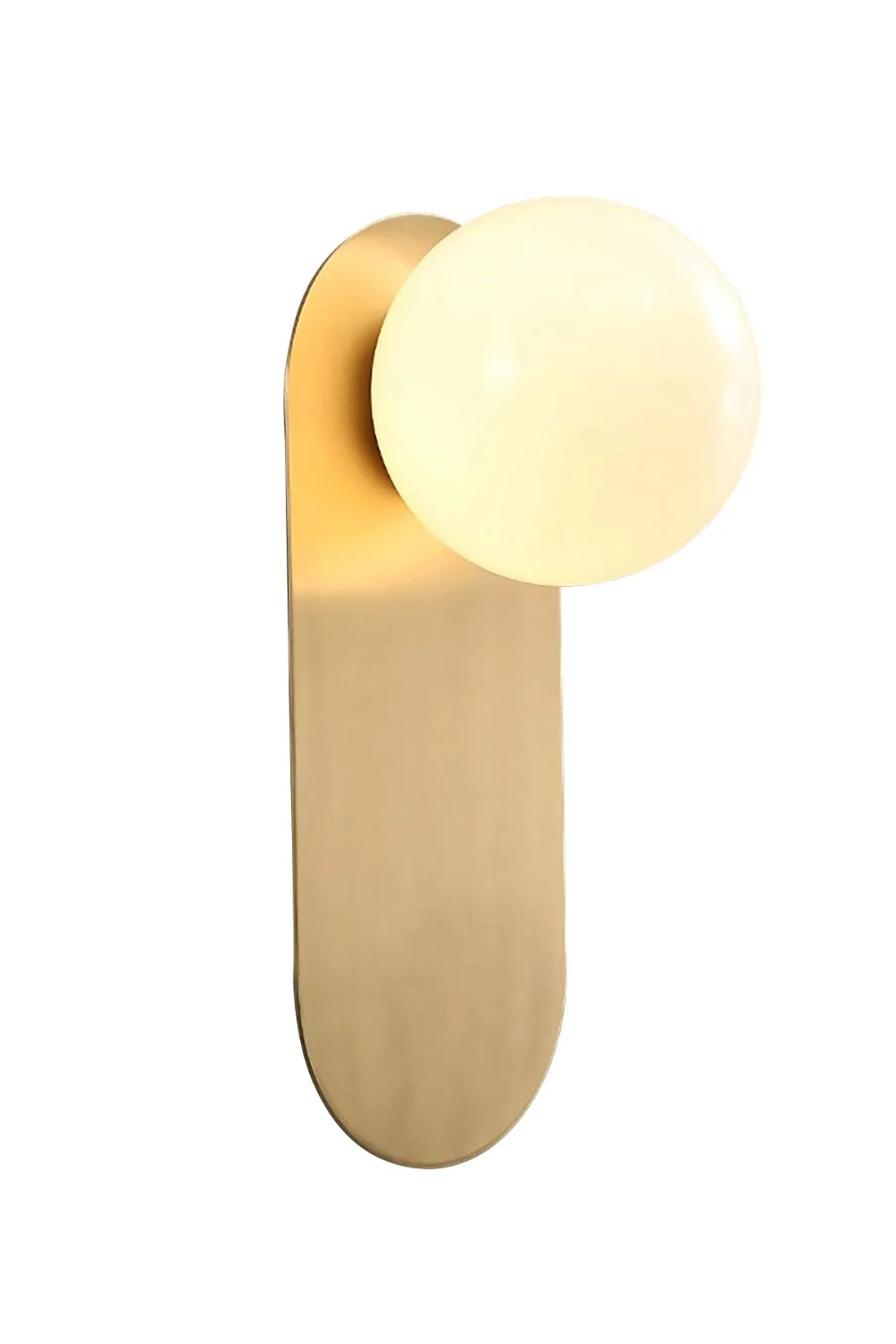 Flat Base Globe Sconce