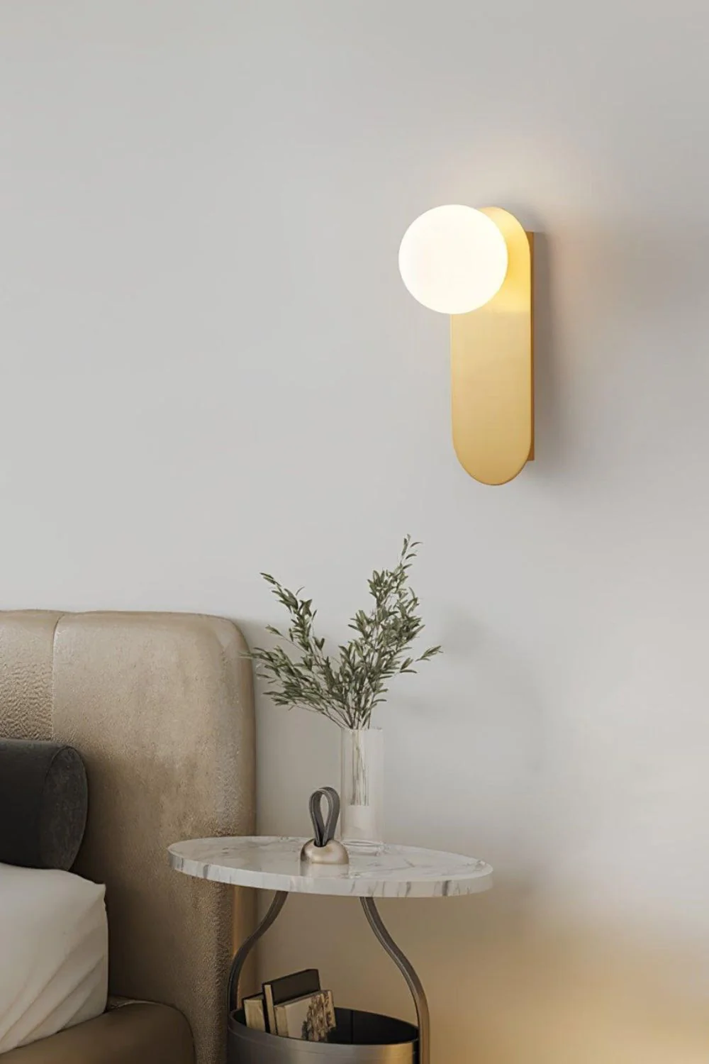Flat Base Globe Sconce - Image 2