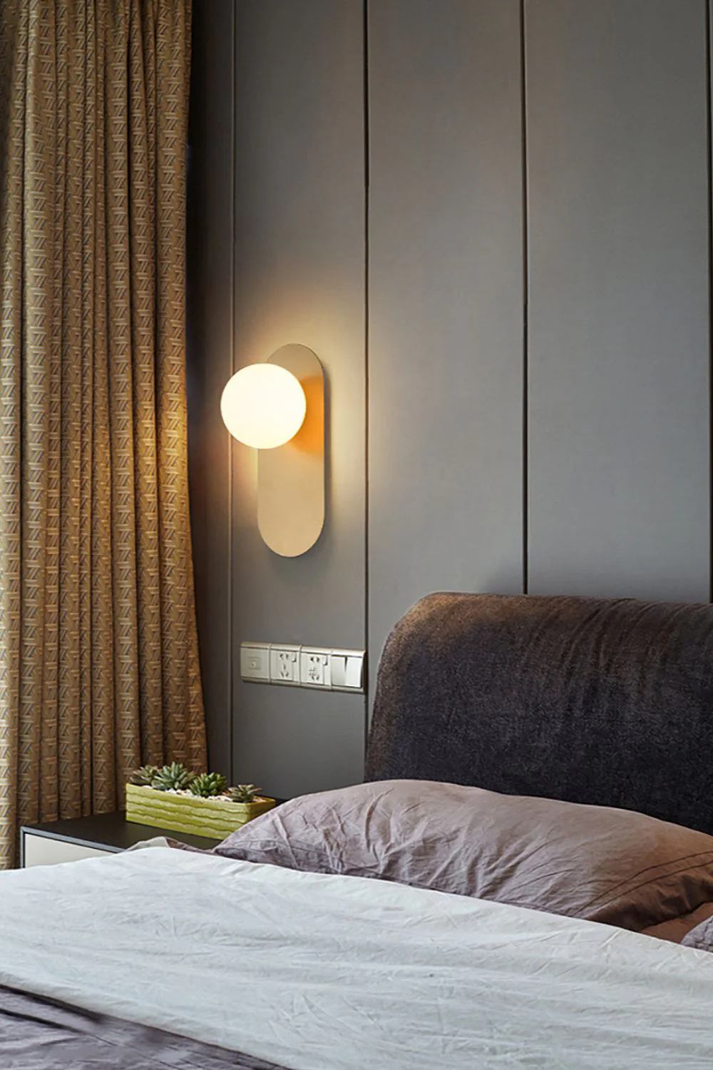 Flat Base Globe Sconce - Image 5