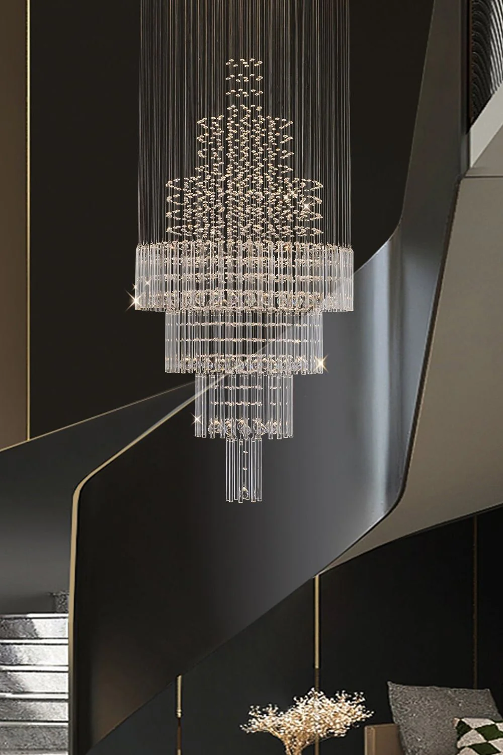 Floating Castle Raindrop Crystal Chandelier - Image 3