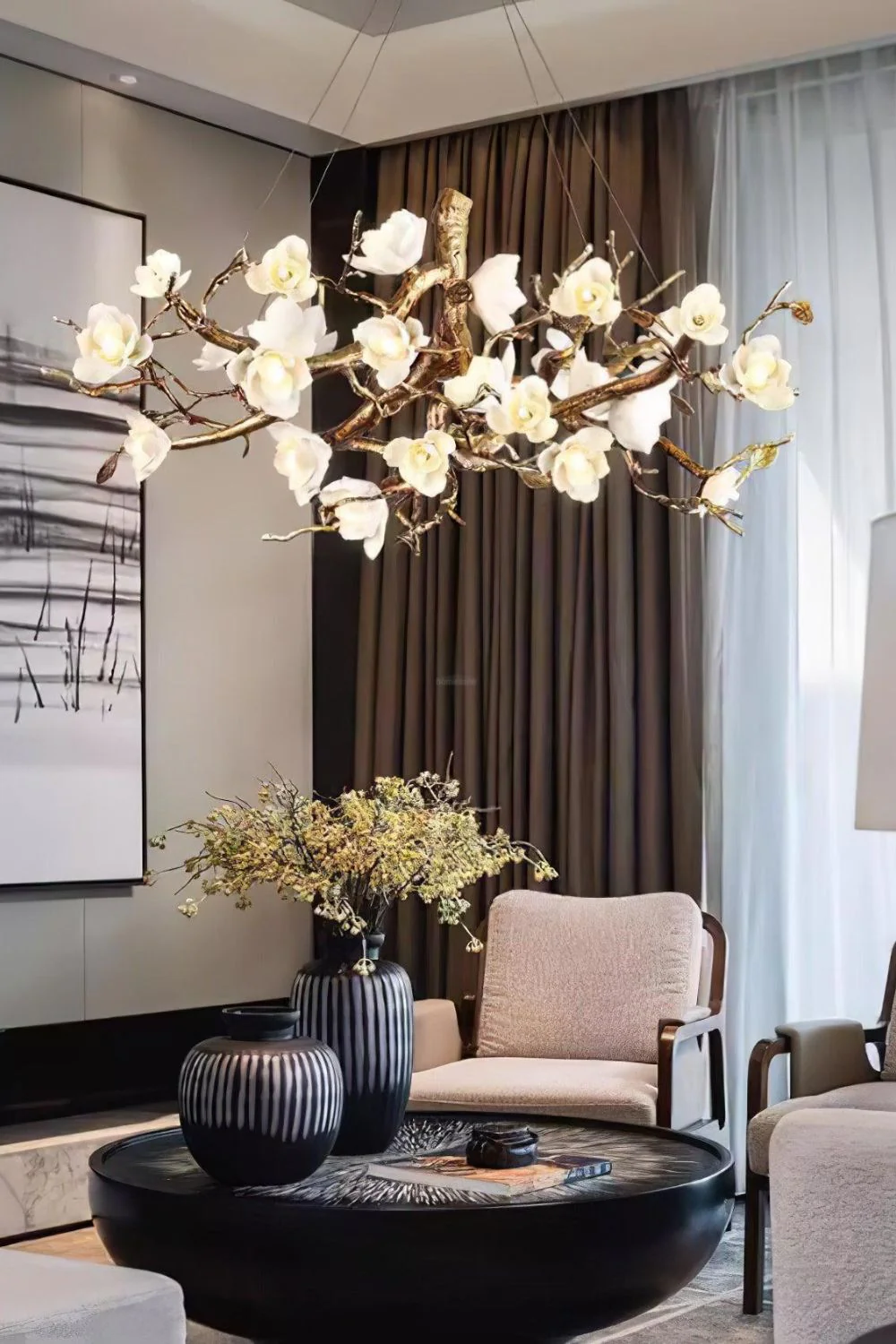 Floral Branch Chandelier - Image 3