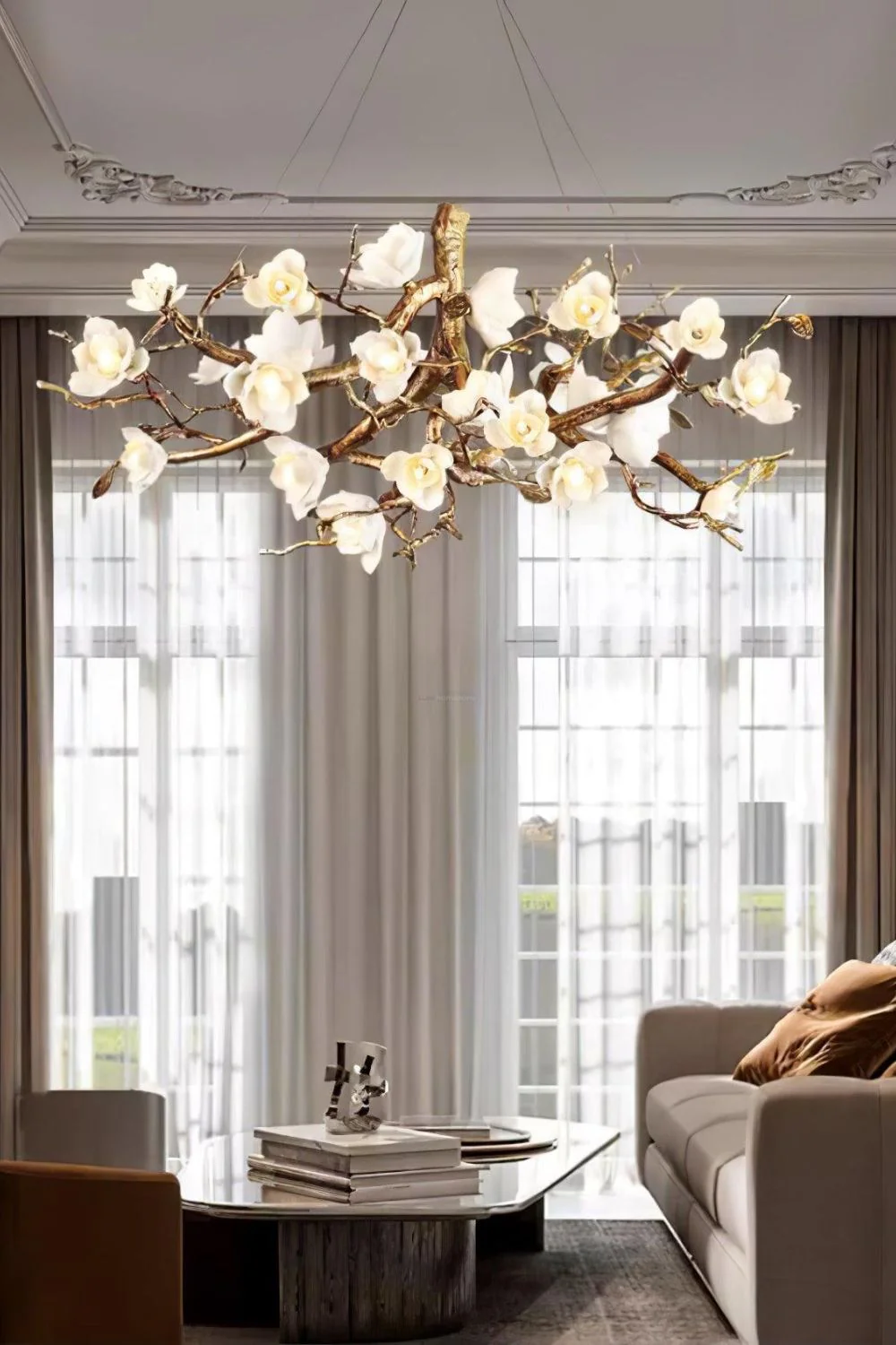 Floral Branch Chandelier - Image 6